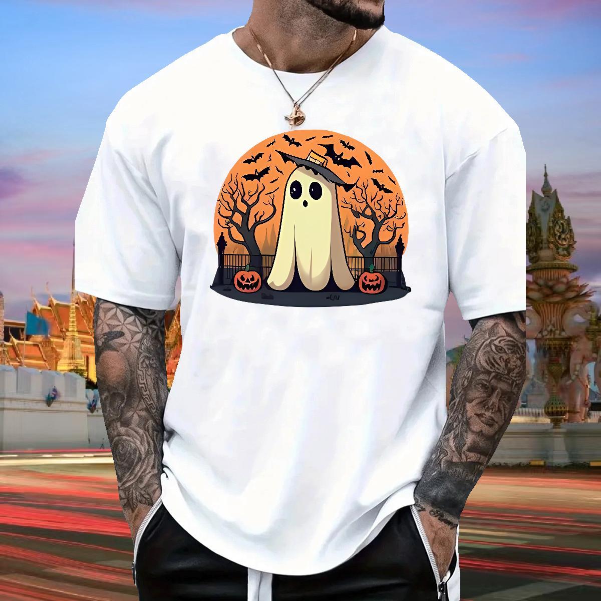Stylist Man T Shirts 230g Cotton halloween Street Tee Shirt Breathable Short Sleeve Wholesale Tshirts Oversized