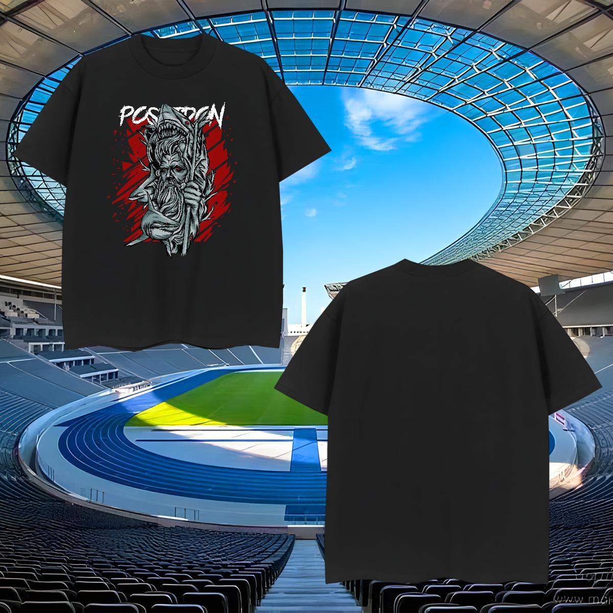 Brand Men Tees 100% Cotton 230g T-Shirts Sports Casual Breathable Crew Neck Customized Wholesale Tops Tees