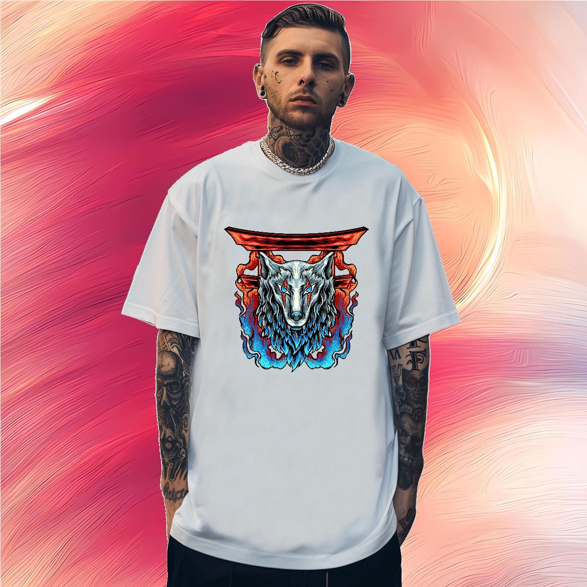 T shirt 230g Pure Cotton Hip Hop Street Crew Neck Breathable Floral Print Tshirts Designer Loose Fit Tees Shirts