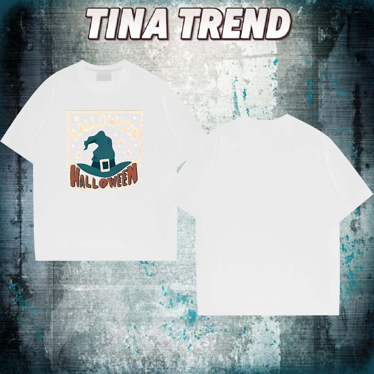 Wholesale T Shirts Men 230g Pure Cotton halloween hat Daily Wear Clothings Breathable Crew Neck Designer Men Clothes T-Shirt Asian Size