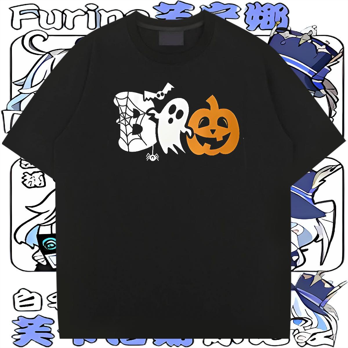2024 New T shirt 100% Cotton 230g halloween Daily Wear Tee Shirt Breathable Crew Neck Designer Men Tops Tees DIY Printed