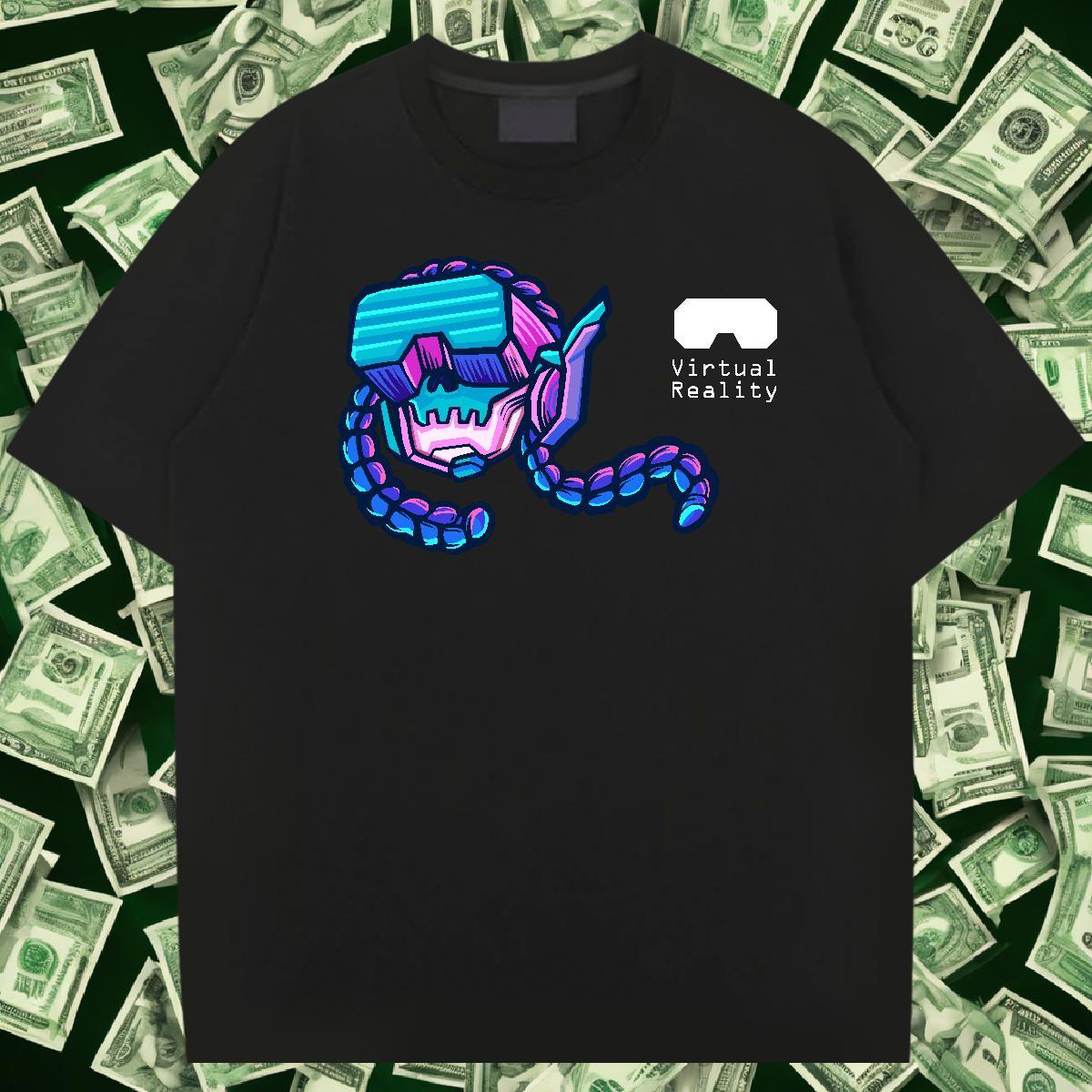 Loose Men Tshirts 230g Pure Cotton Home Outdoor ET Oversized Breathable Crew Neck 2024 Mens T Shirts Wear