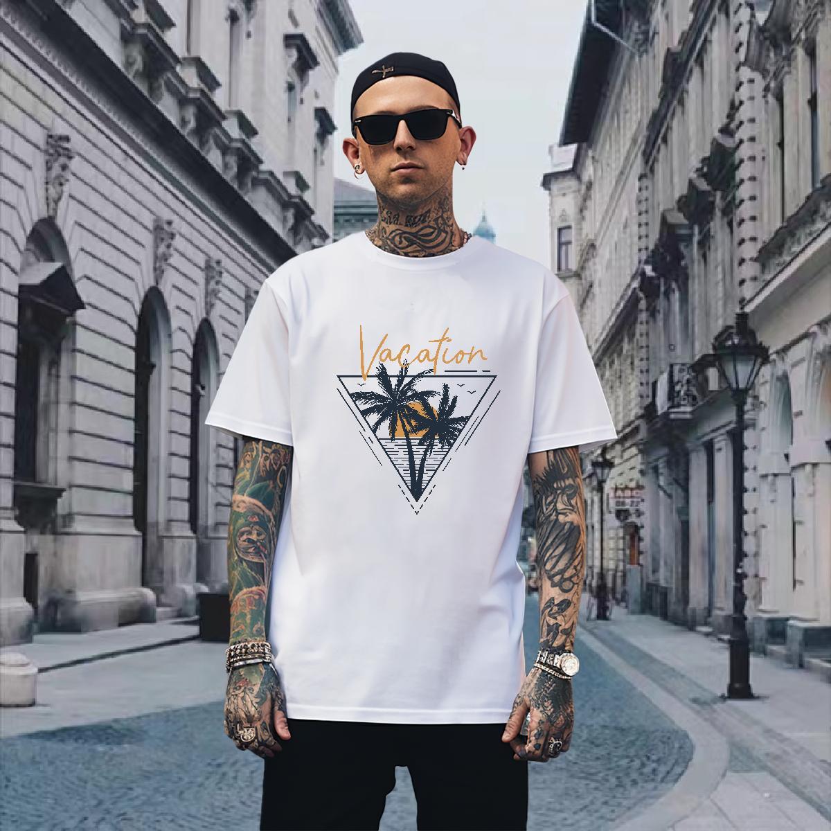 T-Shirts 230g Pure Cotton sea Sports Casual Breathable Soft Anime Tshirts Brand High Quality Clothes