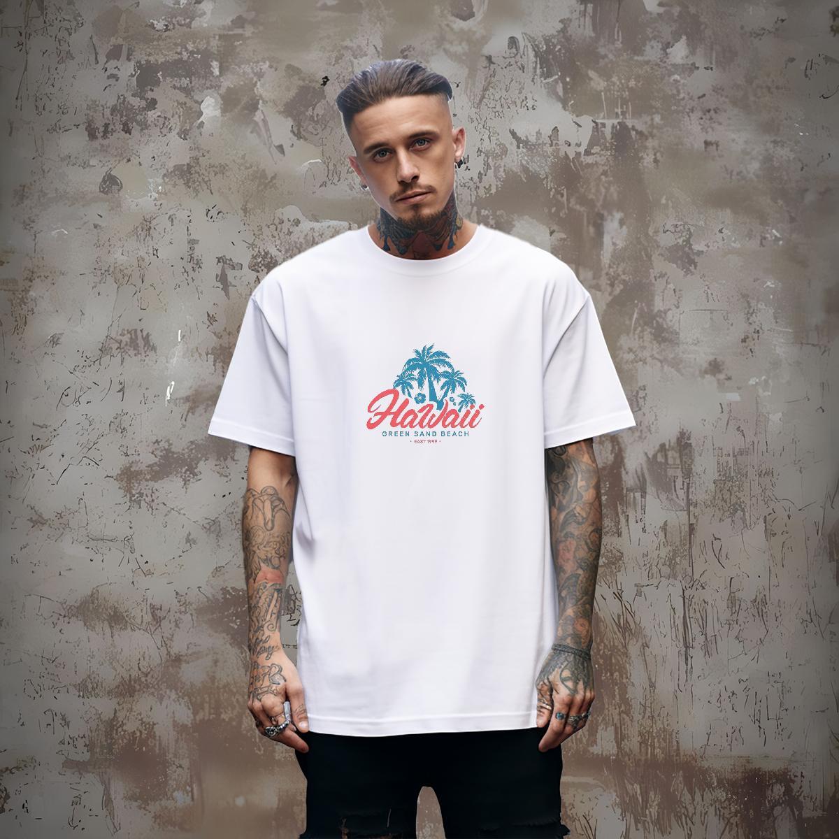 T shirt 230g Pure Cotton tree Outdoor Breathable Soft Custom Printed Men Clothes T-Shirt Brand TOP Quality Tees