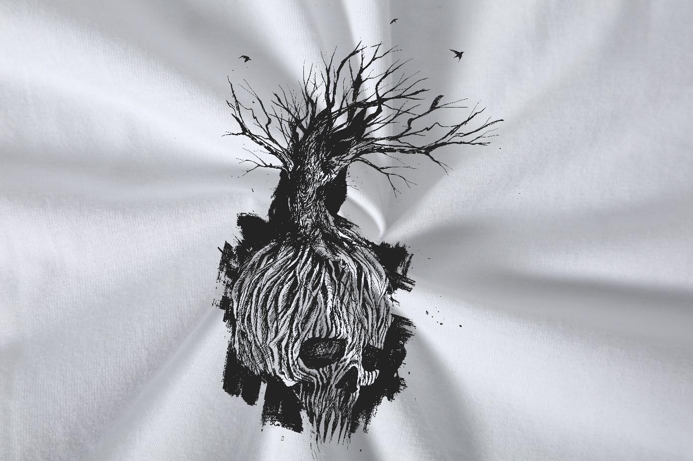 Free Shipping Mens Tshirts 230g Pure Cotton Home Outdoor tree Cartoon Printing L-4XL Breathable Short Sleeve Wholesale Man T Shirts Clothings