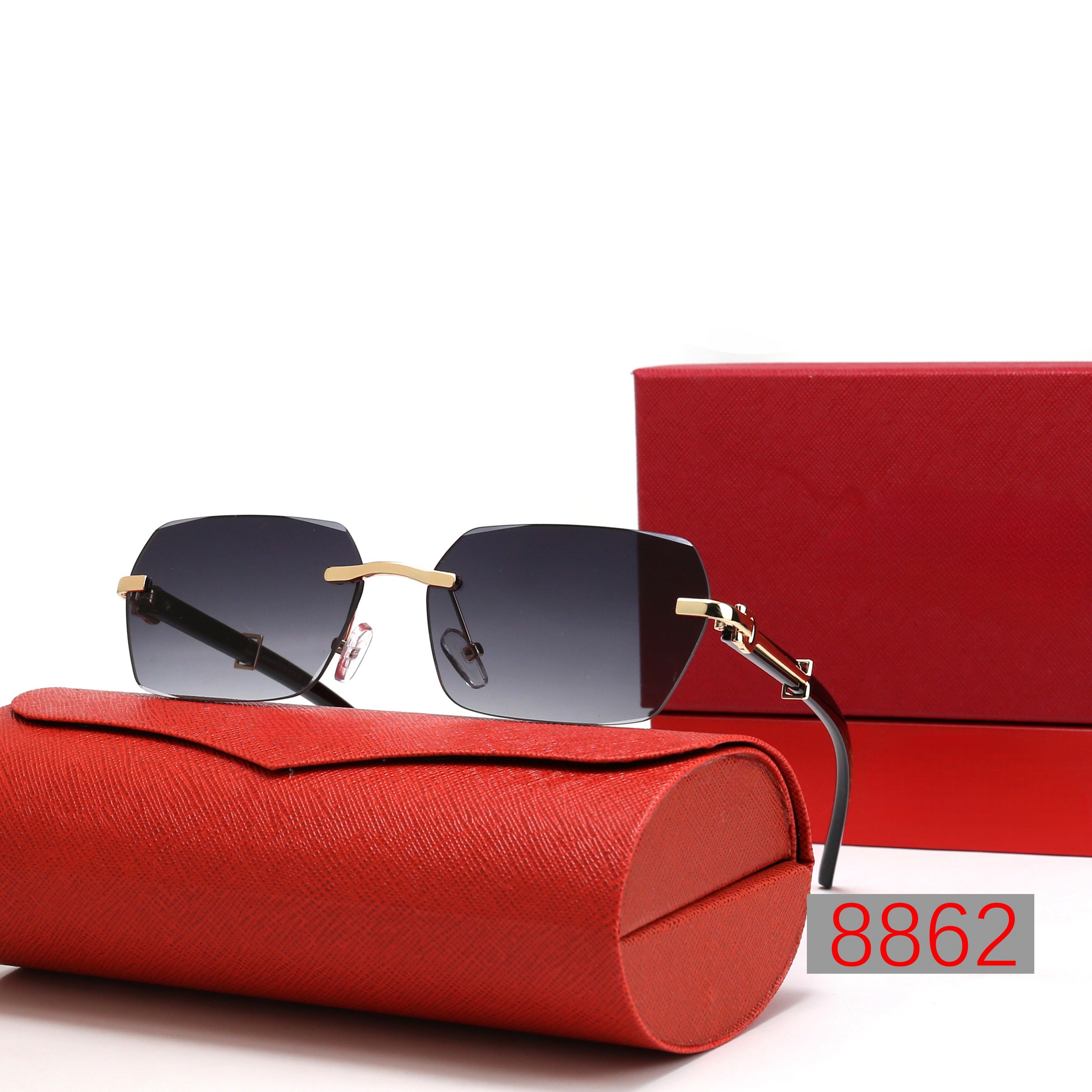 8862 BB Top luxury Sunglasses polaroid lens designer womens Mens Goggle senior Eyewear For Women eyeglasses frame Metal Sun Glasses With Box