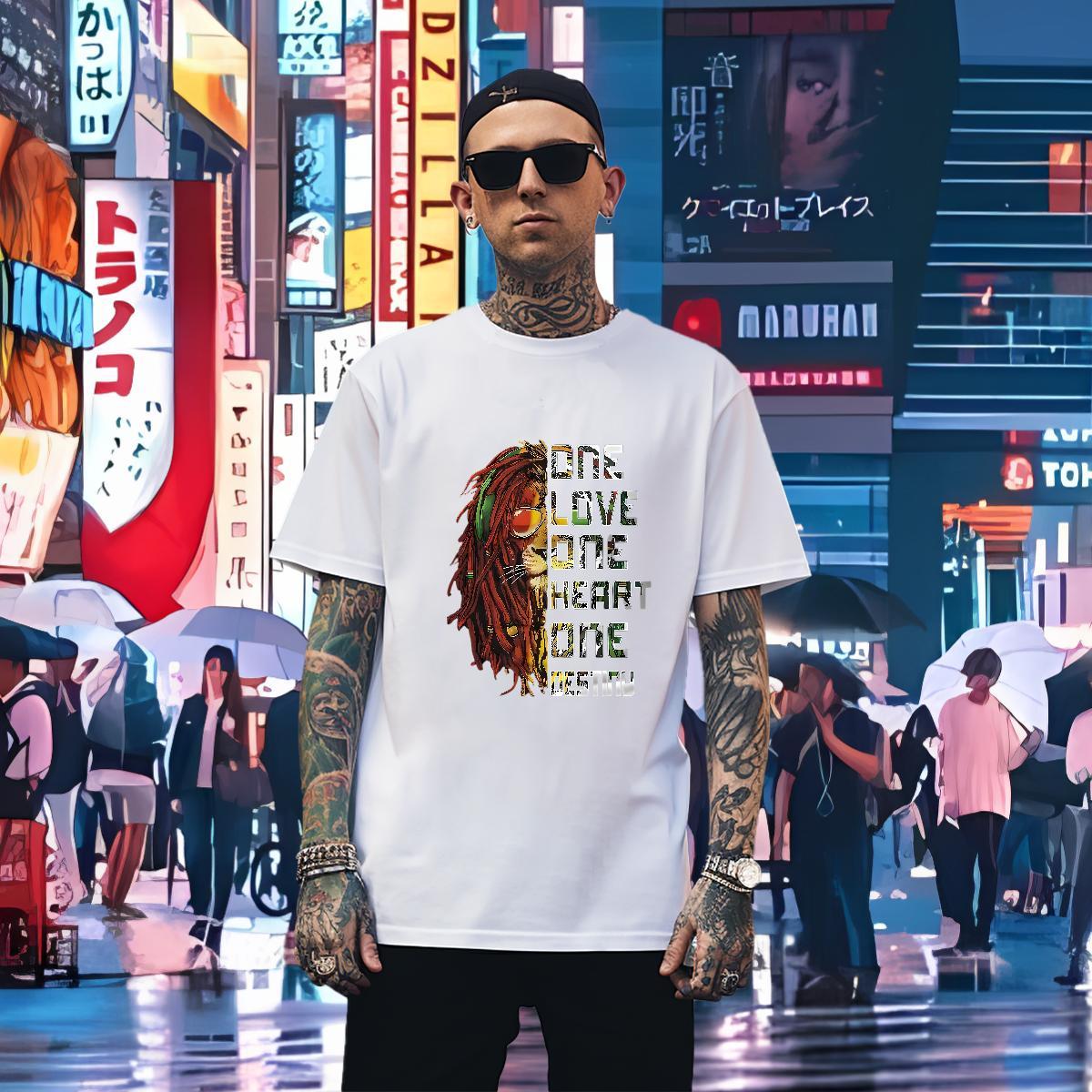 T Shirt For Man 230g 100% Cotton Casual Daily Wear O-Neck Short Sleeve DIY Printed Mens Tshirts New Wholesale Tee Shirt