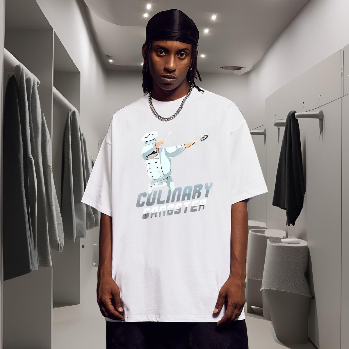 T Shirt For Man 230g Pure Cotton Lines Sport Breathable Short Sleeve Black Oversized Men Tshirts 2024 DIY Comfortable Top Tees