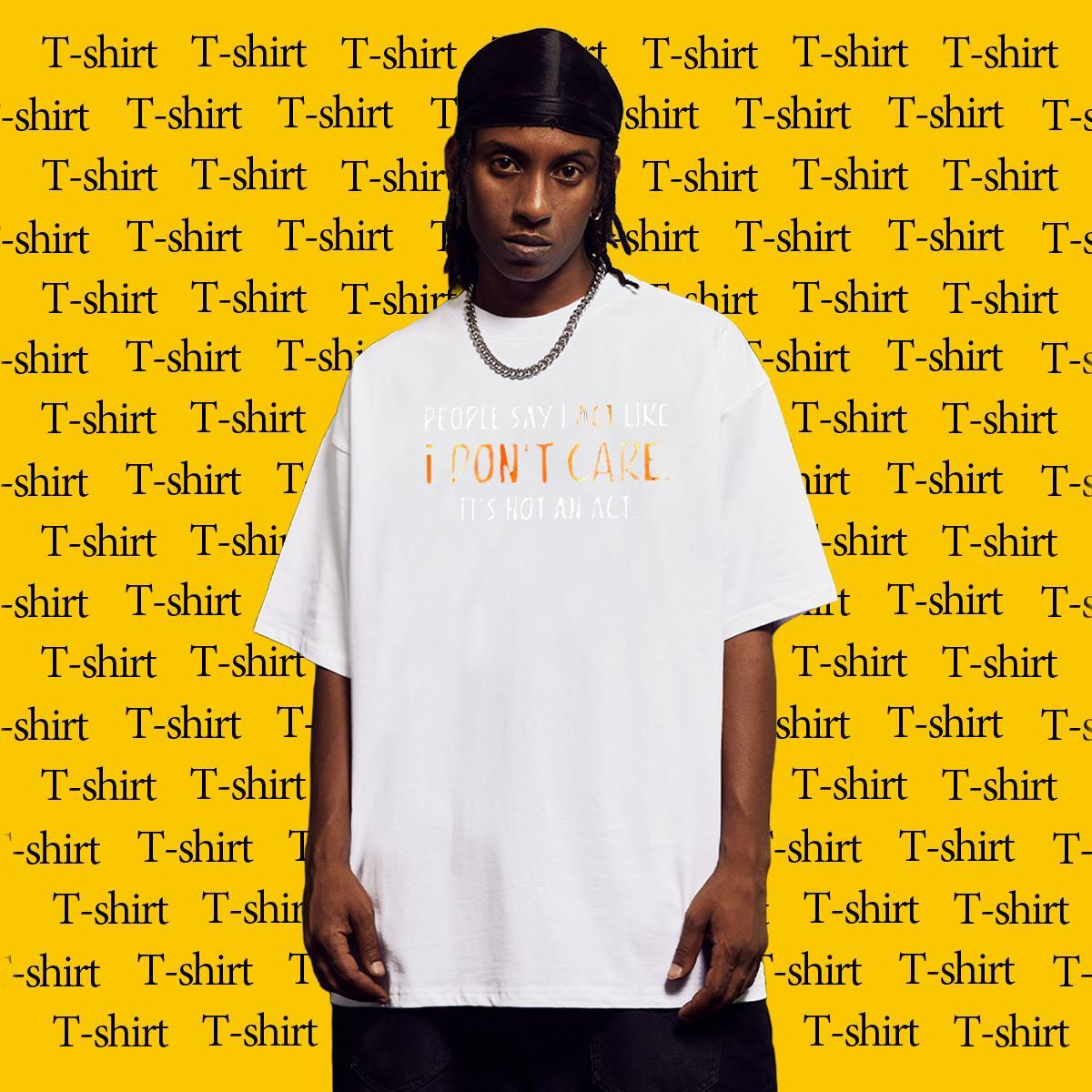 TOP Quality Men Tops Tees 230g Cotton Street letter Oversized O-Neck Short Sleeve Fashion Design Men T Shirts Tee Shirt