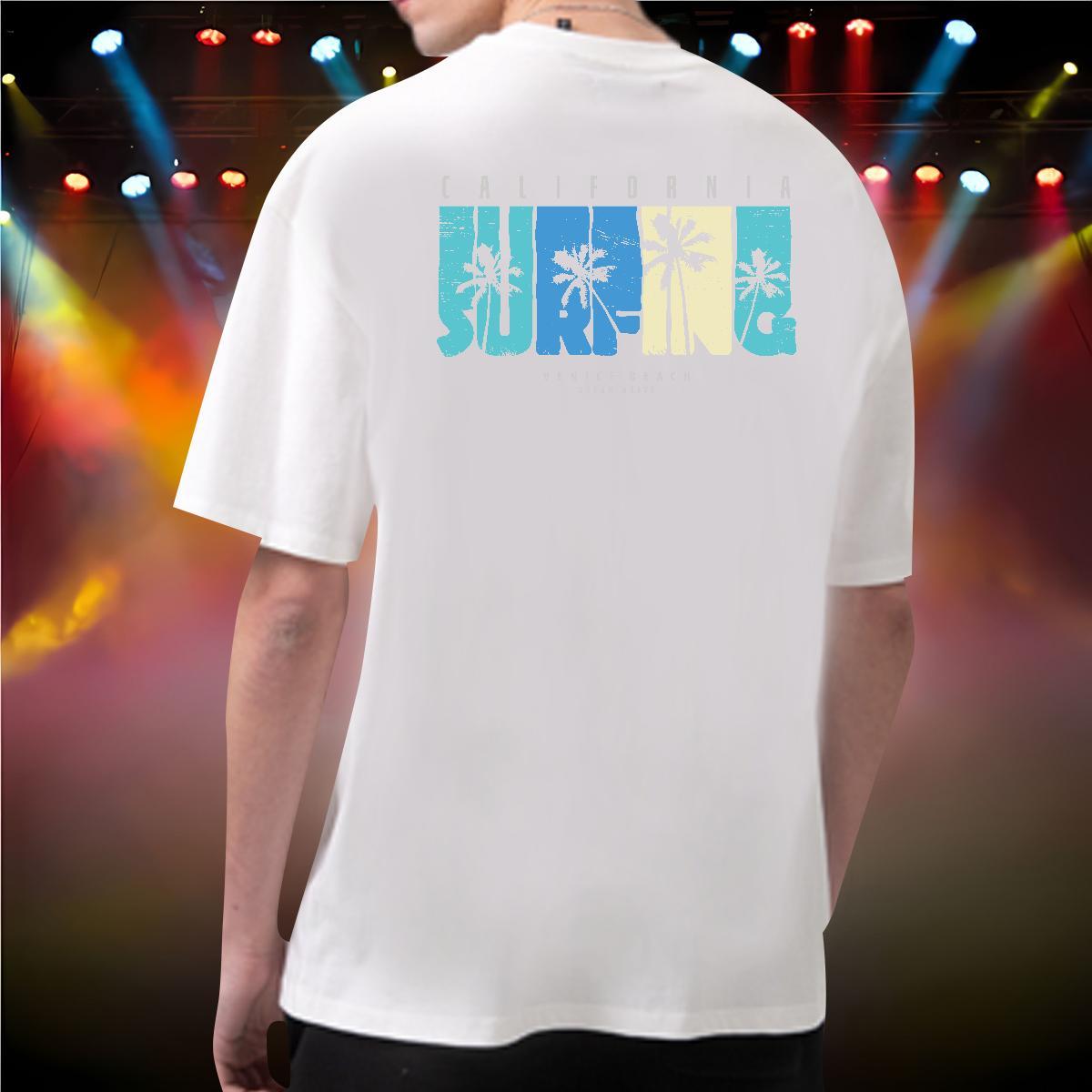 Classic Casual T Shirt For Man 230g 100% Cotton tree Home Outdoor Tees Shirts Crew Neck Designer Tshirts Custom Anime