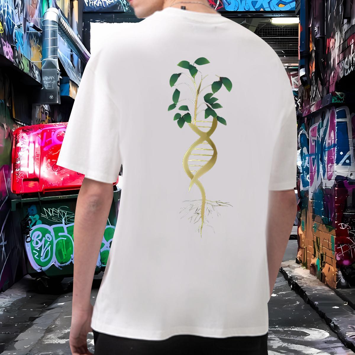 New Arrival T shirt 230g Pure Cotton tree Daily Wear Polos Short Sleeve O-Neck TOP Quality Men Tees Custom Print Plus Size