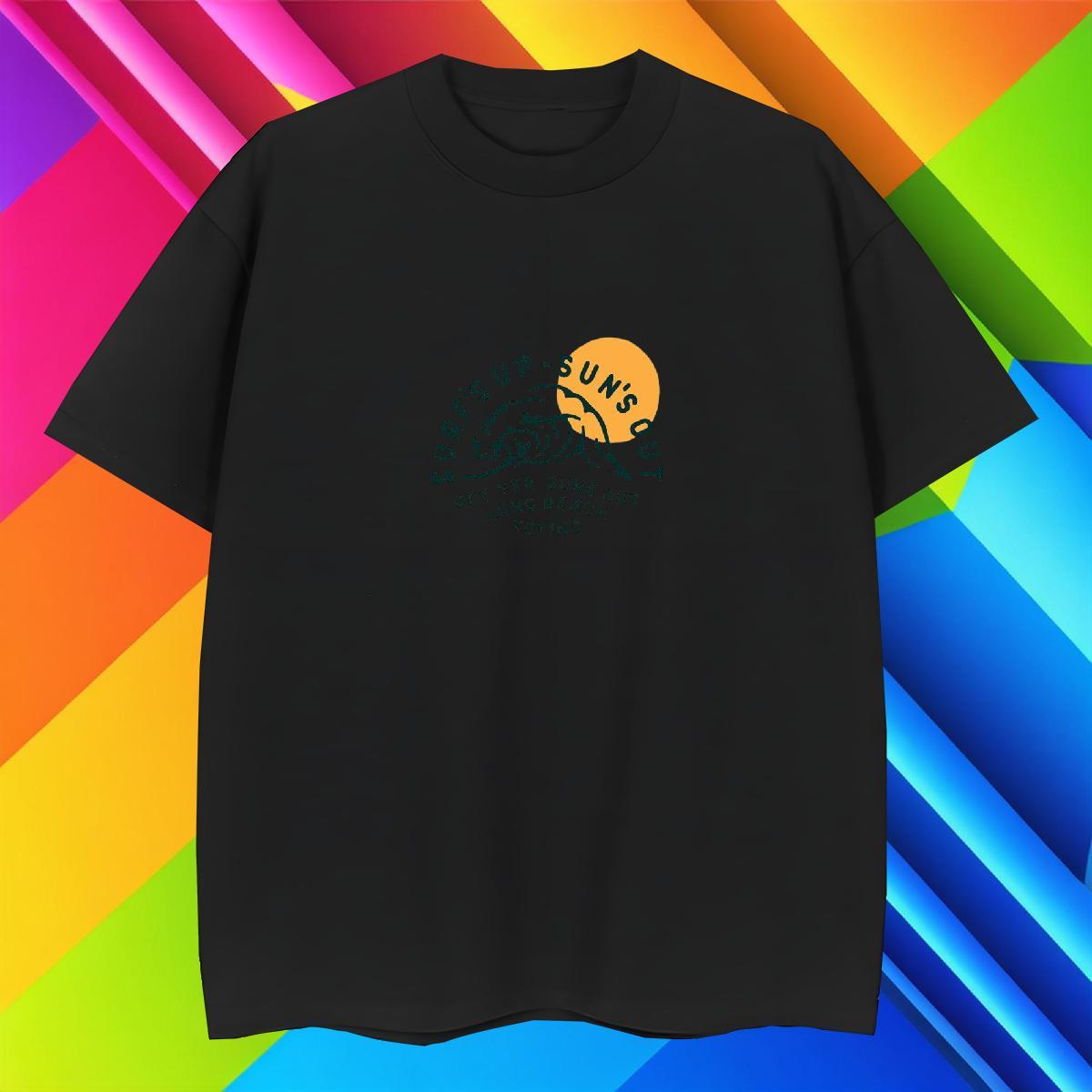 Soft Men Tees 230g Pure Cotton Spring Summer sea wave Oversized 4XL Breathable Short Sleeve Designer Men T Shirts Tees Shirts