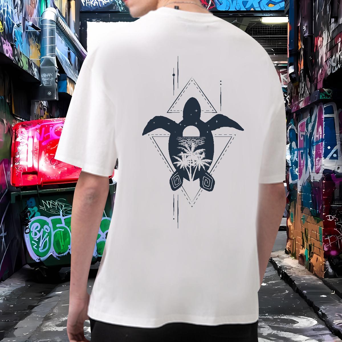 New T shirt 230g 100% Cotton Hip Hop Street Top Tees Crew Neck Unisex Tshirt for Man Woman DIY Anime
