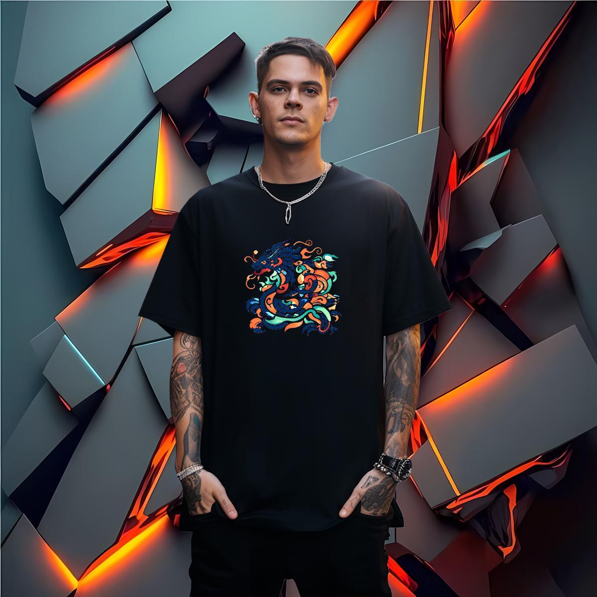 Men T Shirts 230g 100% Cotton Street wear Hip Hop O Neck Short Sleeves Oversized Couples T Shirts 2024 DIY Comfortable Clothings