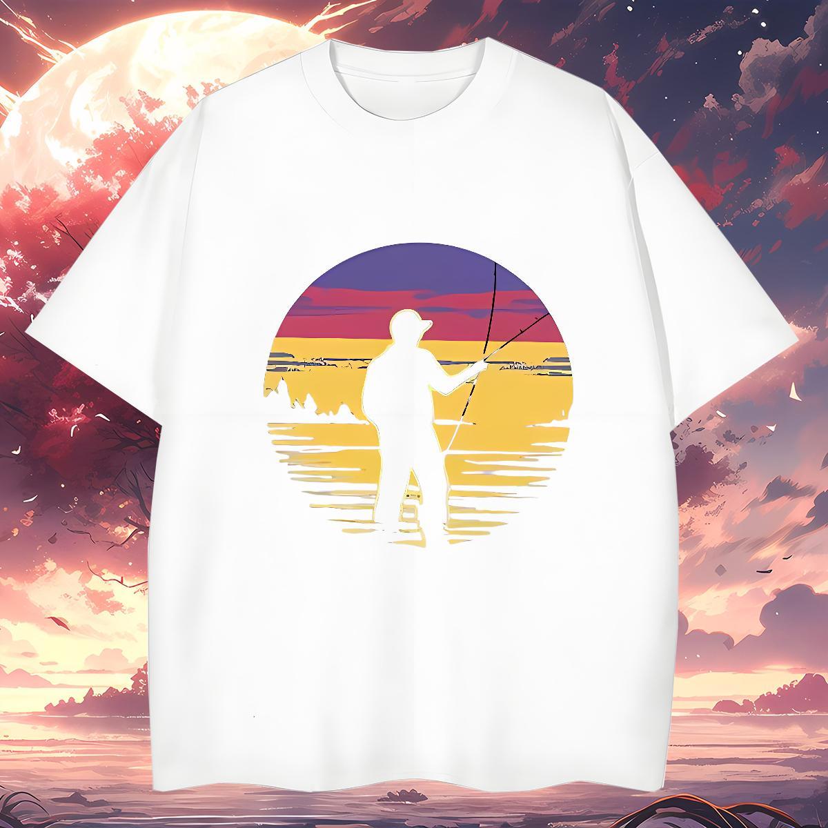 T Shirts Men 100% Cotton 230g person Street Casual Round Neck Short Sleeve DIY Printed Tshirt for Man Woman Classic Cool Design Clothings