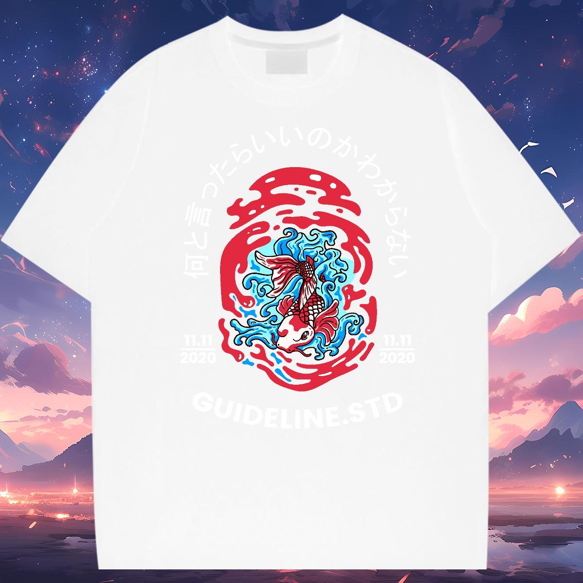 2024 DIY T Shirt For Man 230g 100% Cotton Hip Hop Tees Shirts Pure Cotton High Quality Tshirt for Man Woman Black White