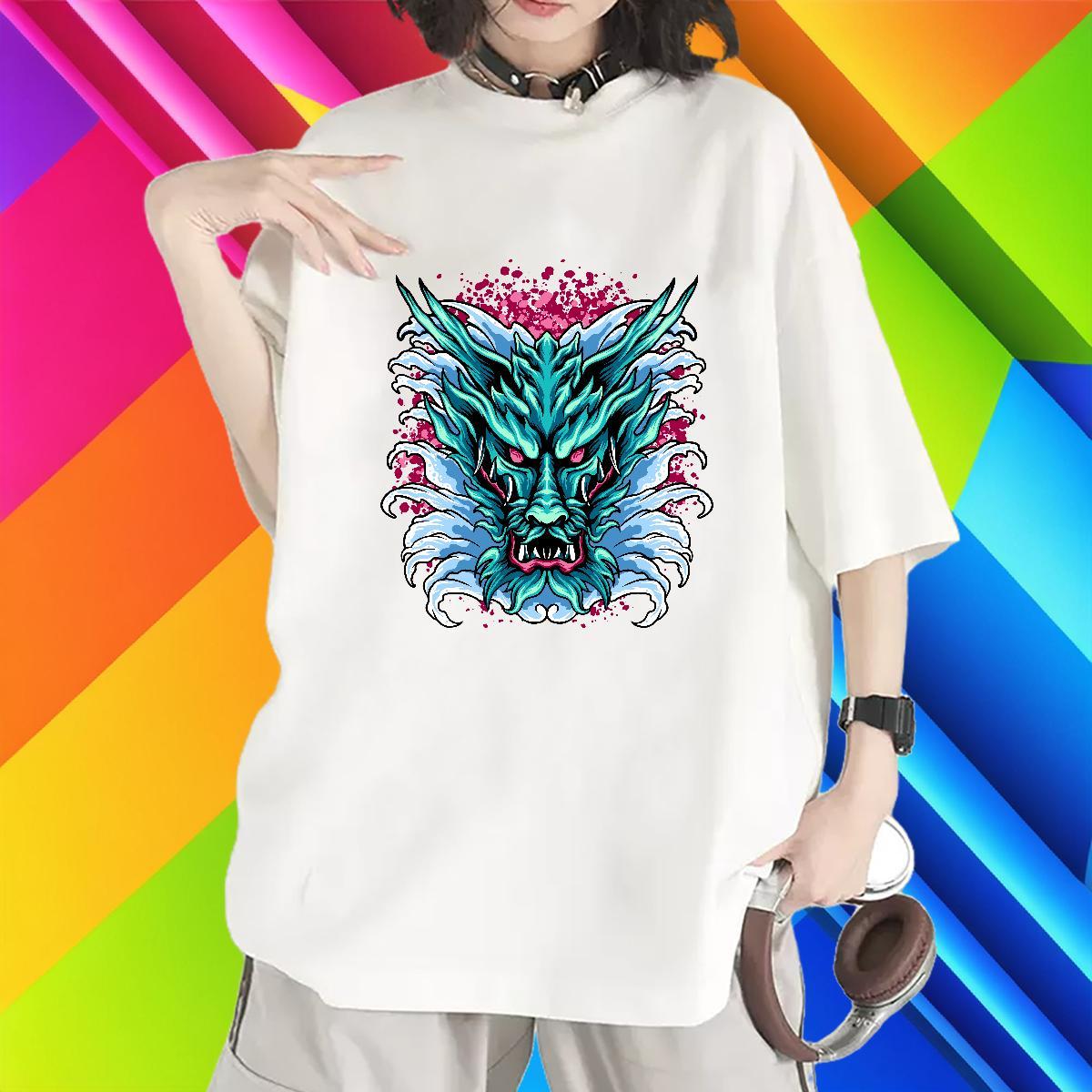 Soft Women T Shirts O Neck Short Sleeves Tshirt for Man Woman Skull Summer Casual 100% Cotton 230g DIY Tshirts