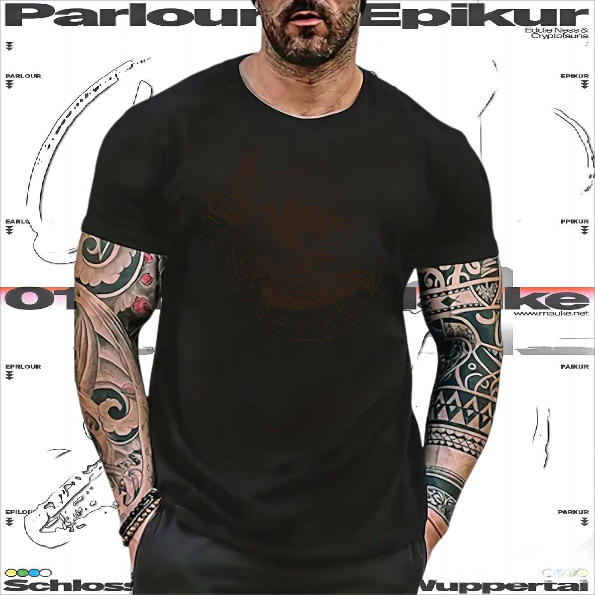 Fashion Casual T-Shirts for Men 100% Cotton 230g Summer Casual Clothes Crew Neck Breathable Classic Men Tops Tees DIY Printed