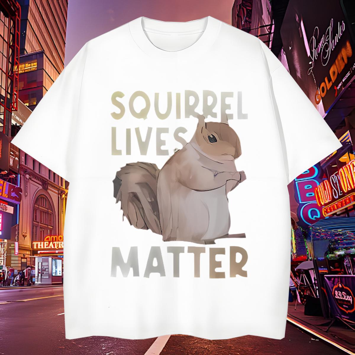 Popular Tshirts 230g Cotton squirrel Mens T Shirts Daily Outfit Breathable Short Sleeve Skull Fashion Designer Clothes