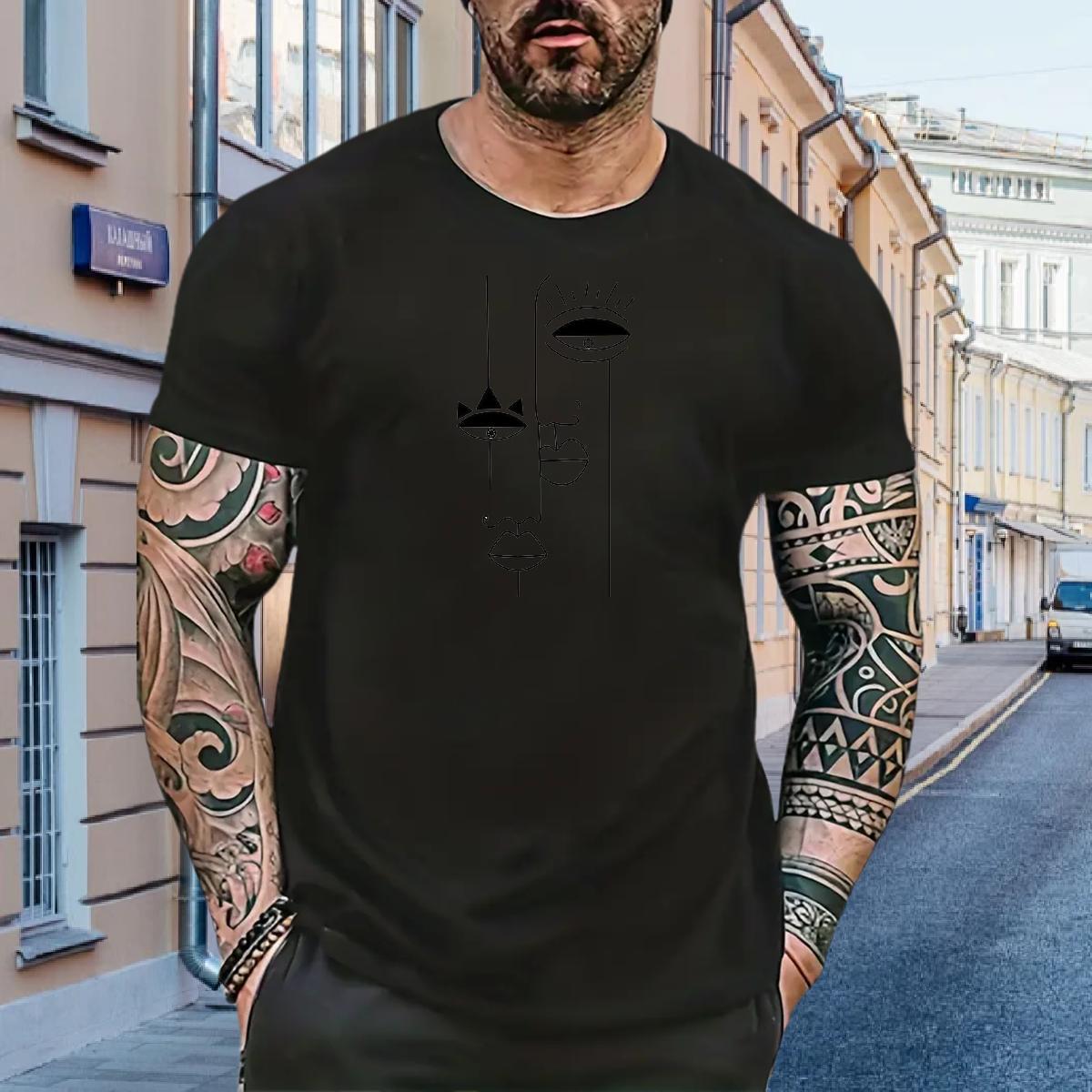 Men T Shirts 230g Cotton painting High Street Hip Hop Round Neck Short Sleeve Oversized 3XL 4XL Men Tshirts Classic Casual Designer Tops