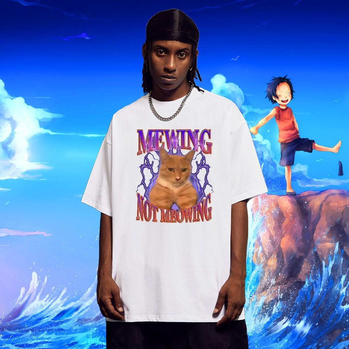 Men T Shirts 230g Pure Cotton cat Daily Wear Breathable Short Sleeve Custom Cartoon Couples T Shirts Free Shipping Brand Top Tees