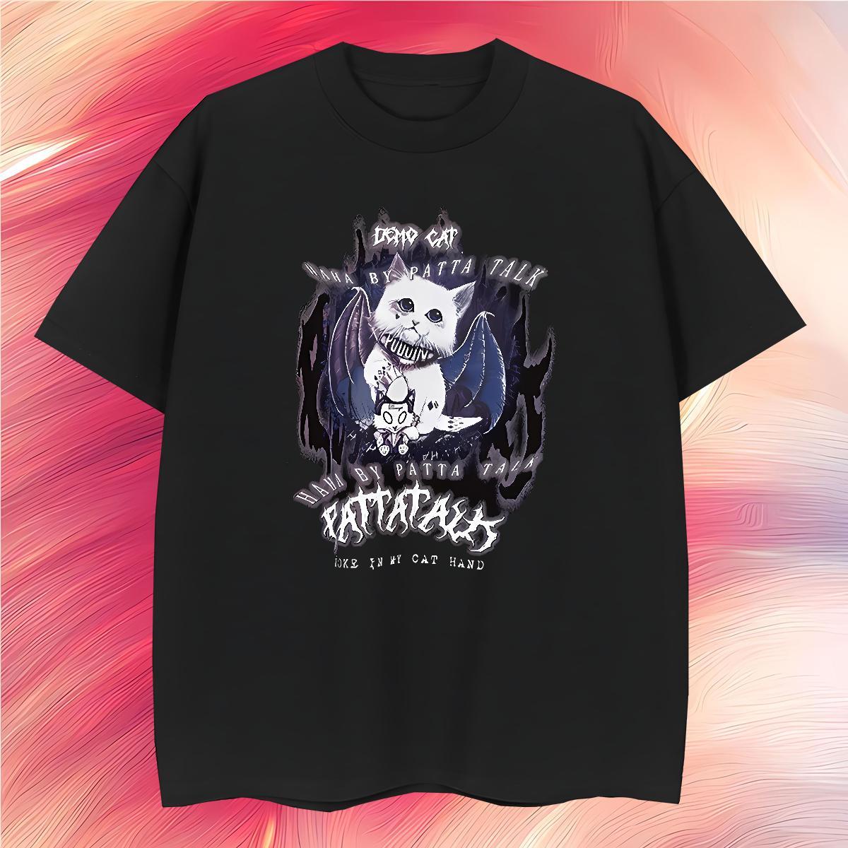 T-Shirts 230g Cotton cute Anime Printing Street Crew Neck DIY Men Tops Tees Fashion TOP Quality Tshirts