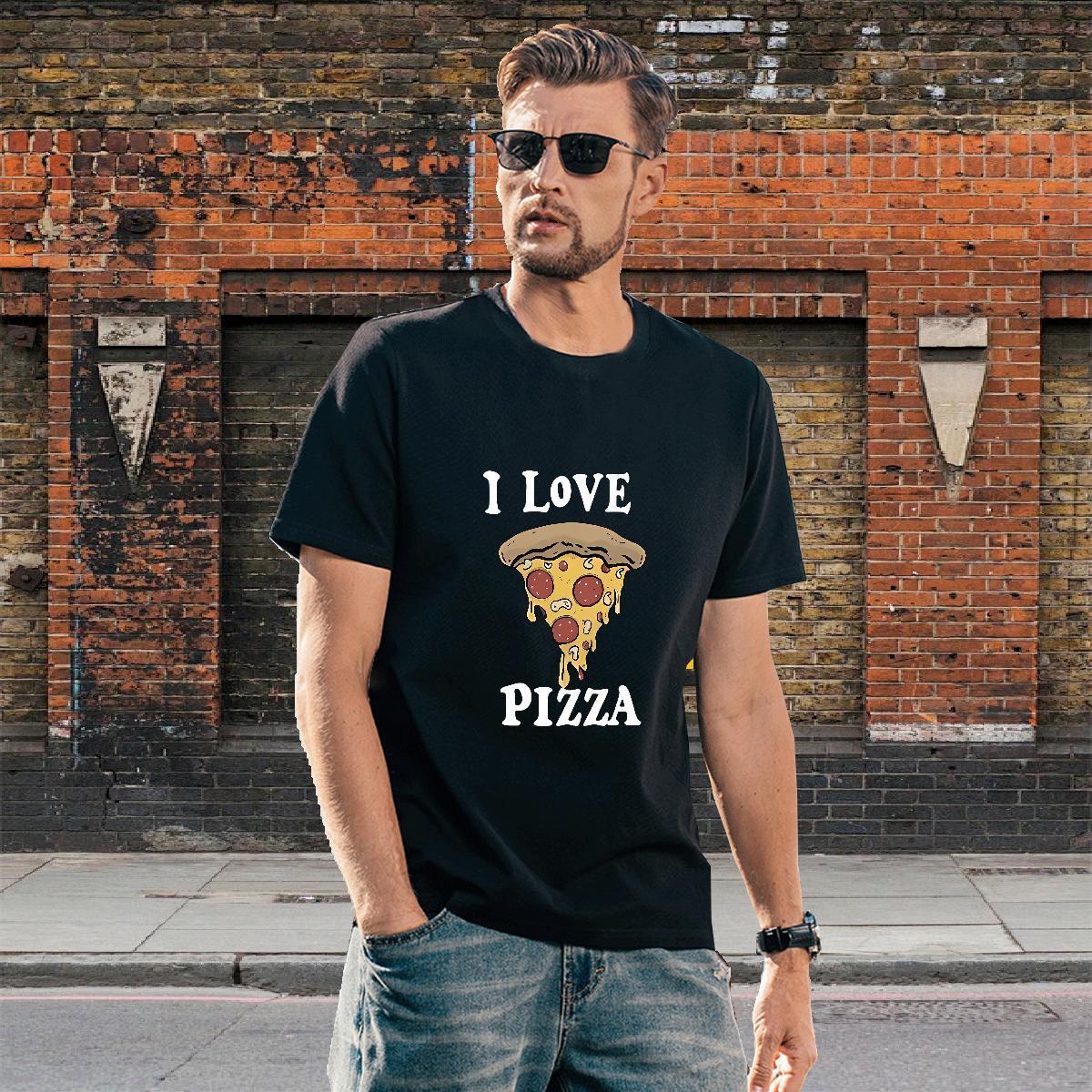 Popular Tshirt for Man Woman 230g 100% Cotton food T shirt Street Breathable Short Sleeve Custom Printed New Tshirts
