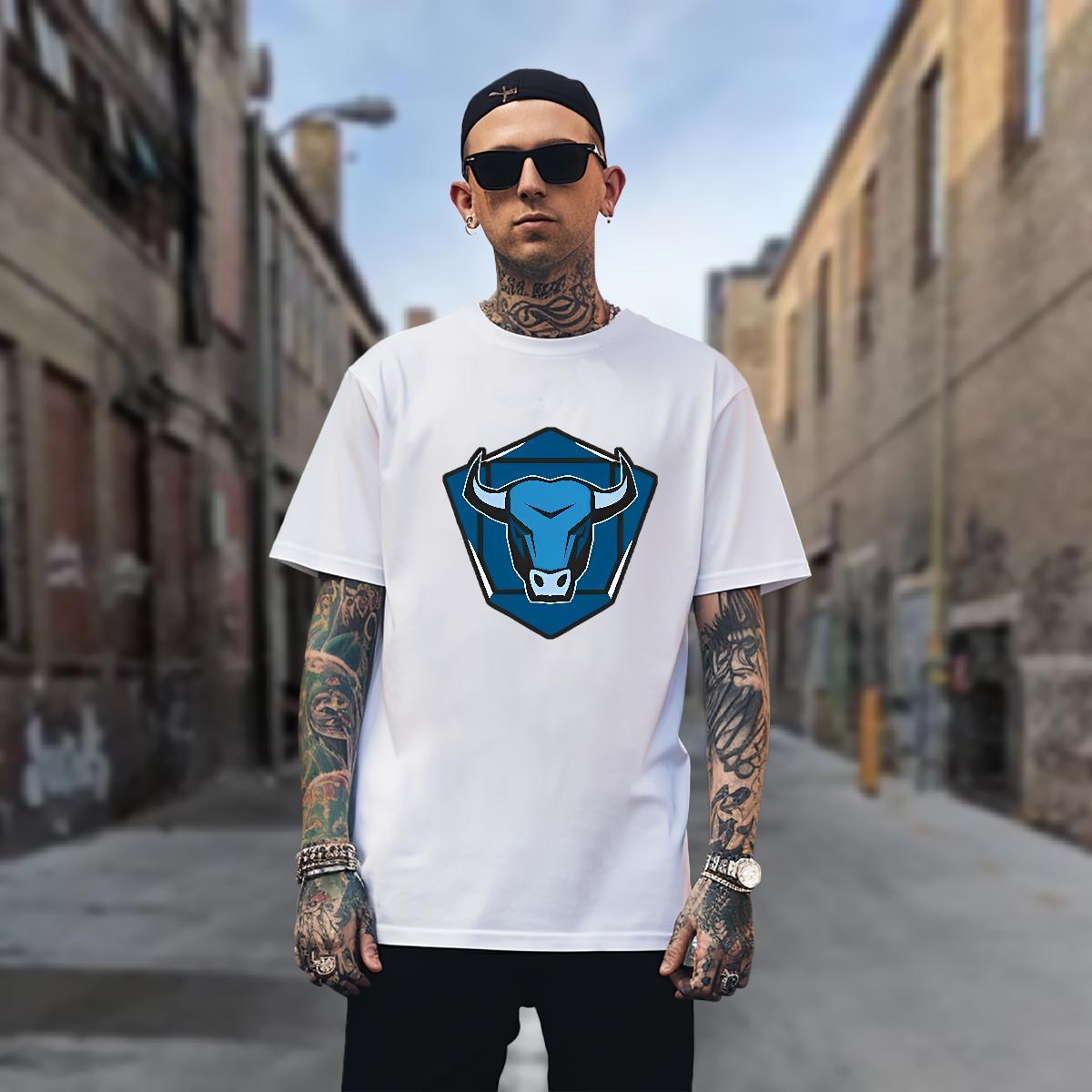 T-Shirts 230g Cotton cow Casual Beach Breathable Short Sleeve Anime Couples T Shirts Classic Casual Loose Fit Tops Tees