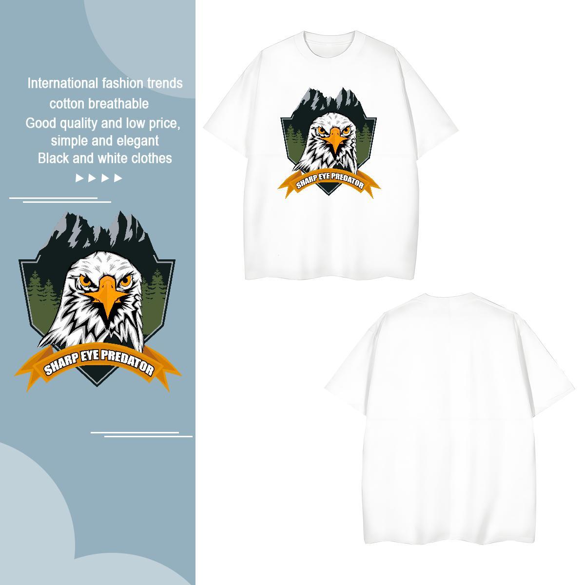 Man T Shirts 230g 100% Cotton cool Casual Beach Short Sleeve Soft Black White Men Tops Tees Stylist Loose Clothes