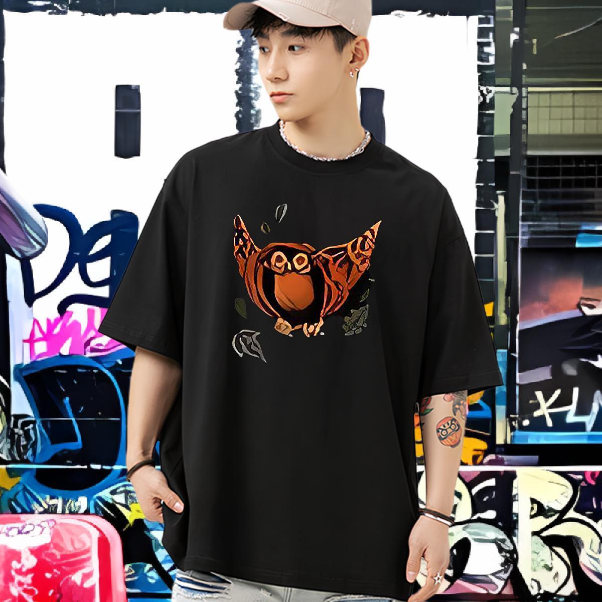 Fashion Designer Man T Shirts 230g Cotton halloween Street Casual Top Tees Crew Neck Breathable High Quality Men Tees Custom Cartoon