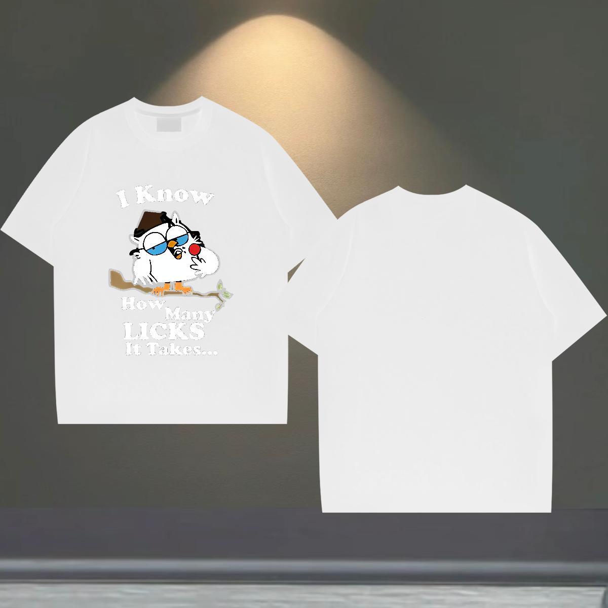 New Designer Mens T Shirts 230g Cotton halloween Daily Outfit Tops Tees Breathable Short Sleeve Cool Men Tops Tees DIY Logo Oversized