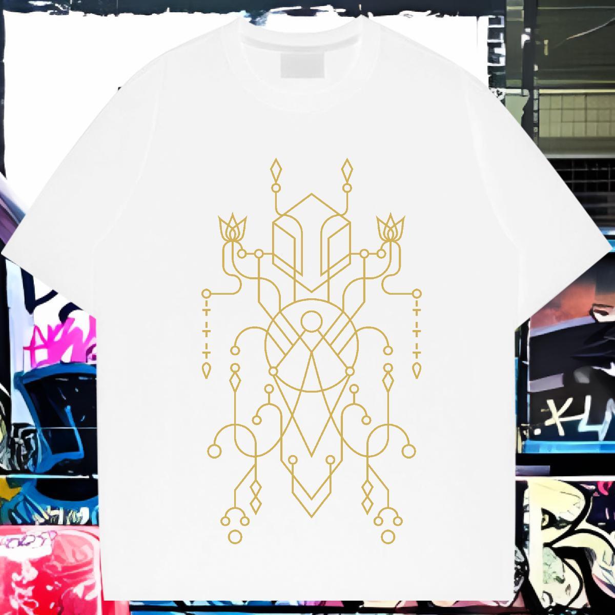 T Shirt For Man 230g Cotton handpainted Street Casual Breathable Short Sleeve Oversized Mens Tshirts Classic Popular Tops Tees