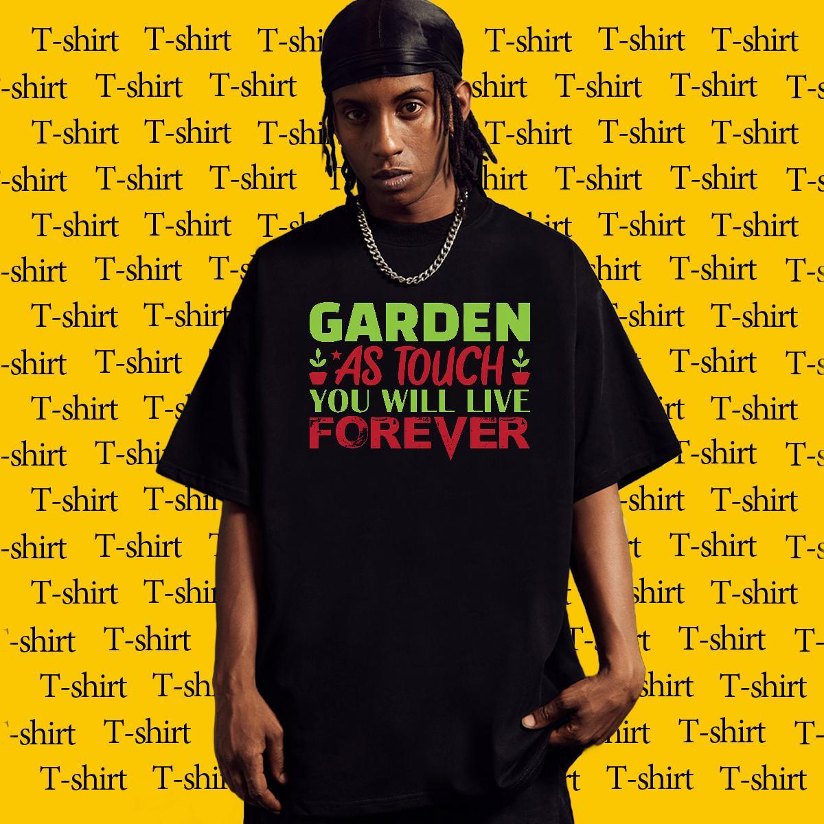 Unisex Tshirts 230g Pure Cotton Spring Summer letter DIY Anime Breathable Short Sleeve Fashion Design T Shirts Men Clothings