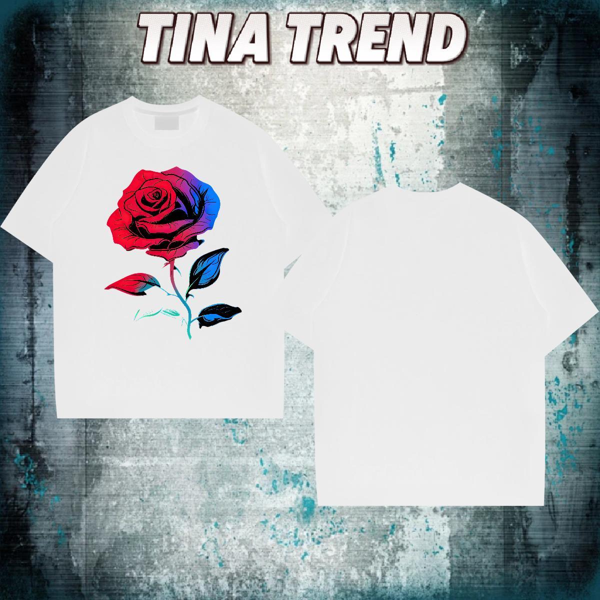 Fashion Design T-Shirts 230g 100% Cotton flower Sport Tee Shirt Short Sleeve Soft Wholesale Men Tees Custom Printing