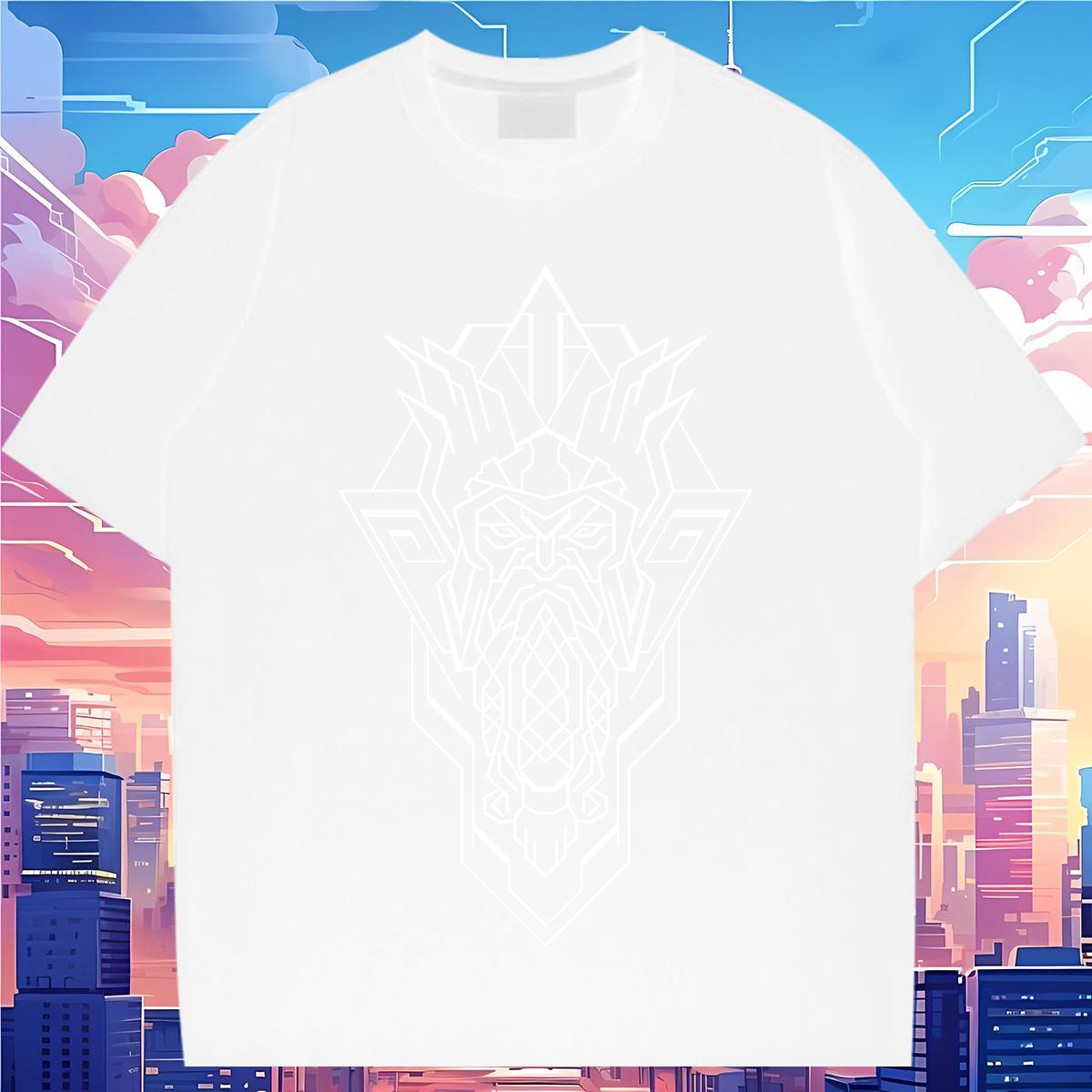 Mens T Shirts 230g Pure Cotton Lines Street Short Sleeve Soft Plus Size Cartoon Mens Tshirts 2024 Cool Design Clothes