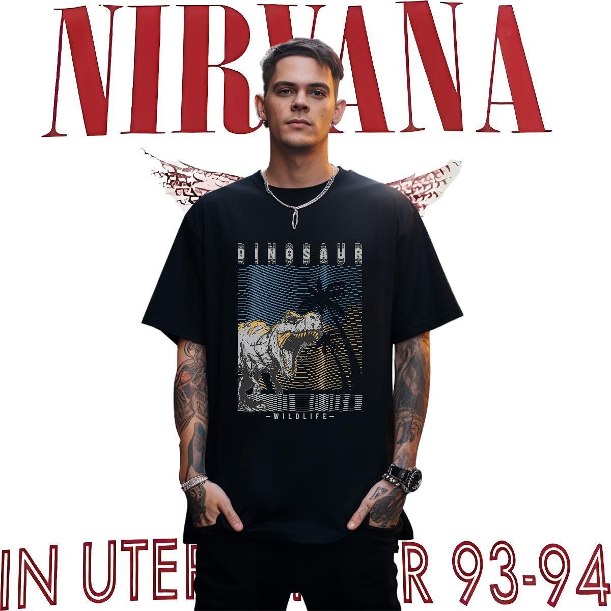 2024 New T-Shirts 100% Cotton 230g dinosaur Sports Casual Tshirts Short Sleeve Soft Cool Design Tshirt for Man Woman Custom Printing