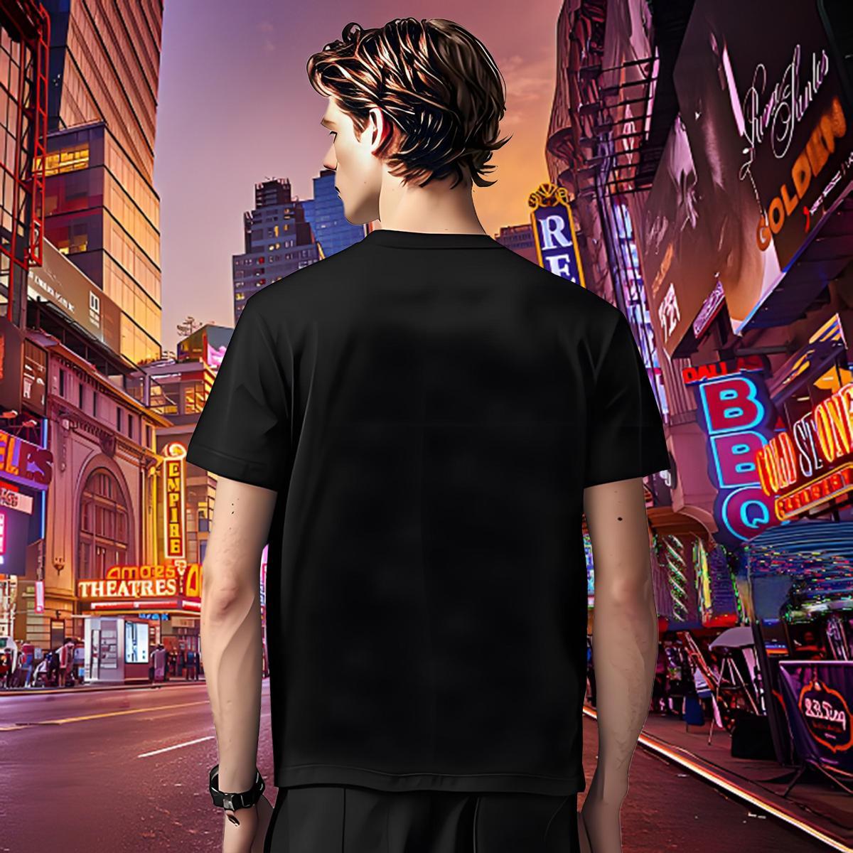 Loose T-Shirts leopard Breathable Short Sleeve Casual Beach Skull 230g Pure Cotton Men Tshirts DIY Customized Tops Shirt