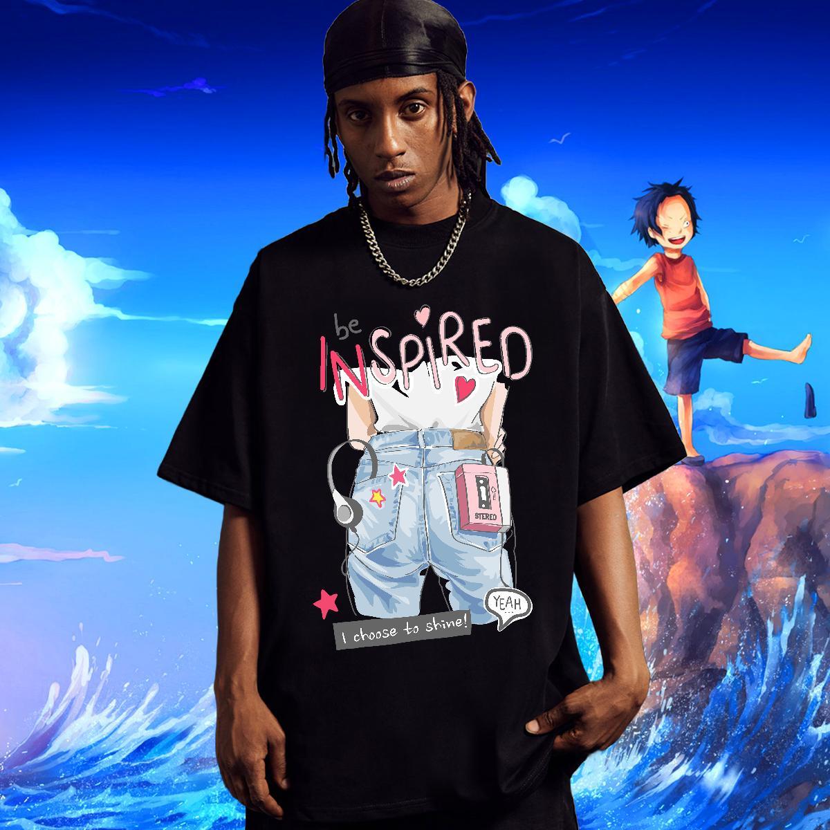 Popular Tshirt for Man Woman 100% Cotton 230g Hip Hop Street letter Custom Printing Round Neck Short Sleeve 2024 Men T Shirts Tees