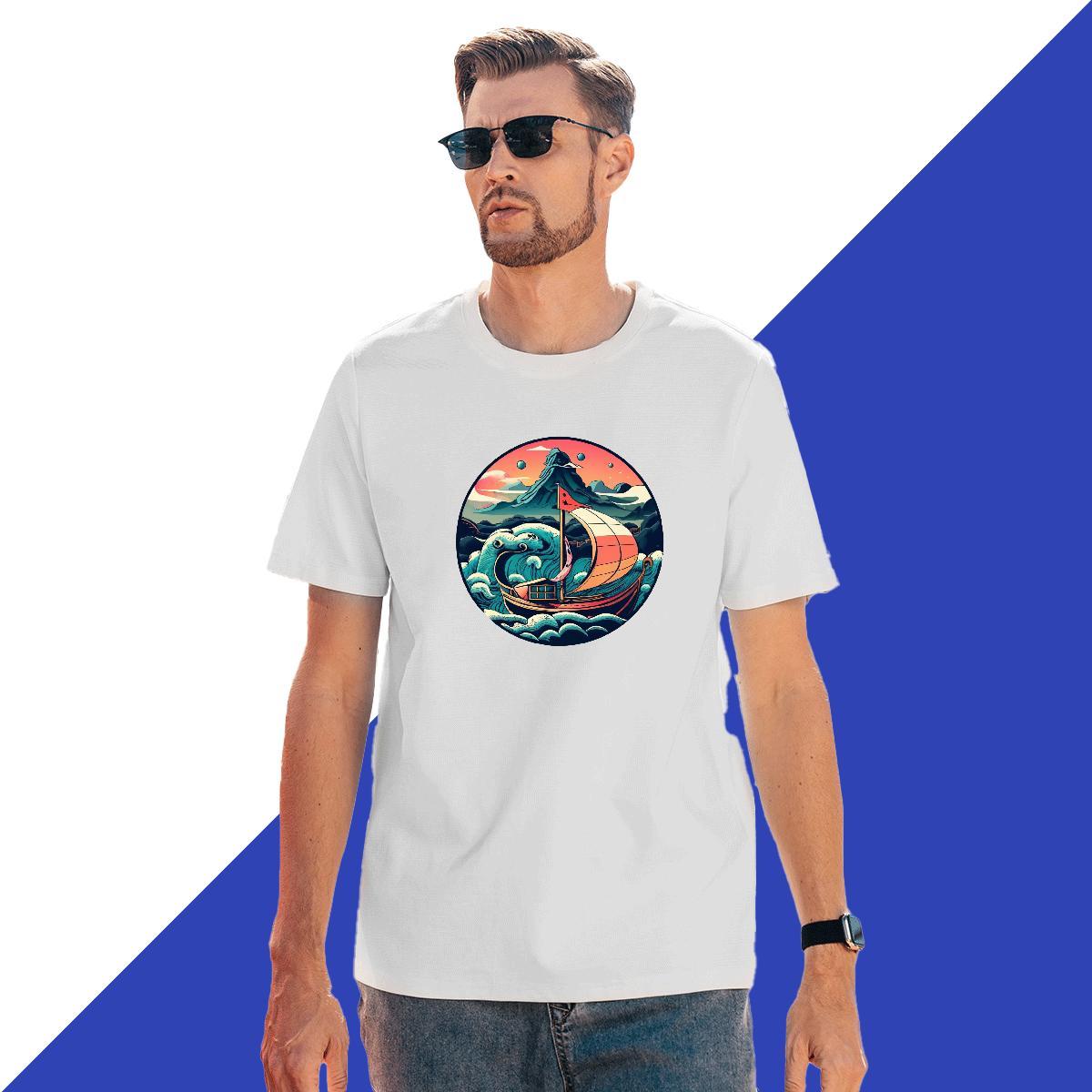 Loose Fit Couples T Shirts 230g Cotton High Street Hip Hop beach Oversized Breathable Crew Neck Custom Man T Shirts Tees