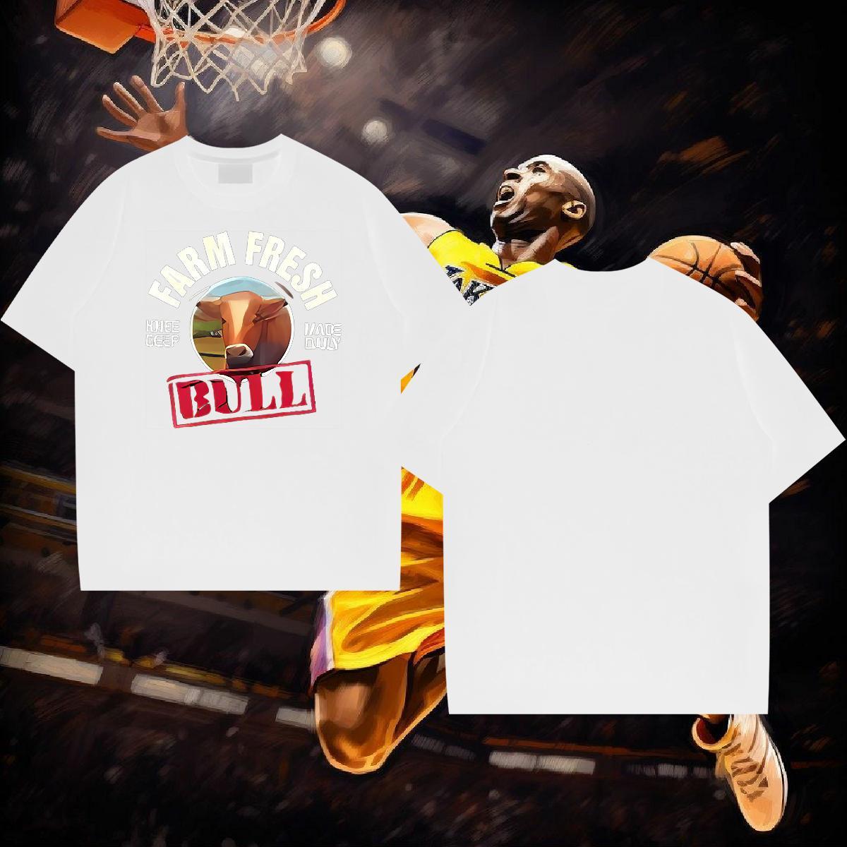 DIY Customized T shirt 230g 100% Cotton cow Daily Wear Tops Tees Crew Neck High Quality Mens Tshirts Asian Size