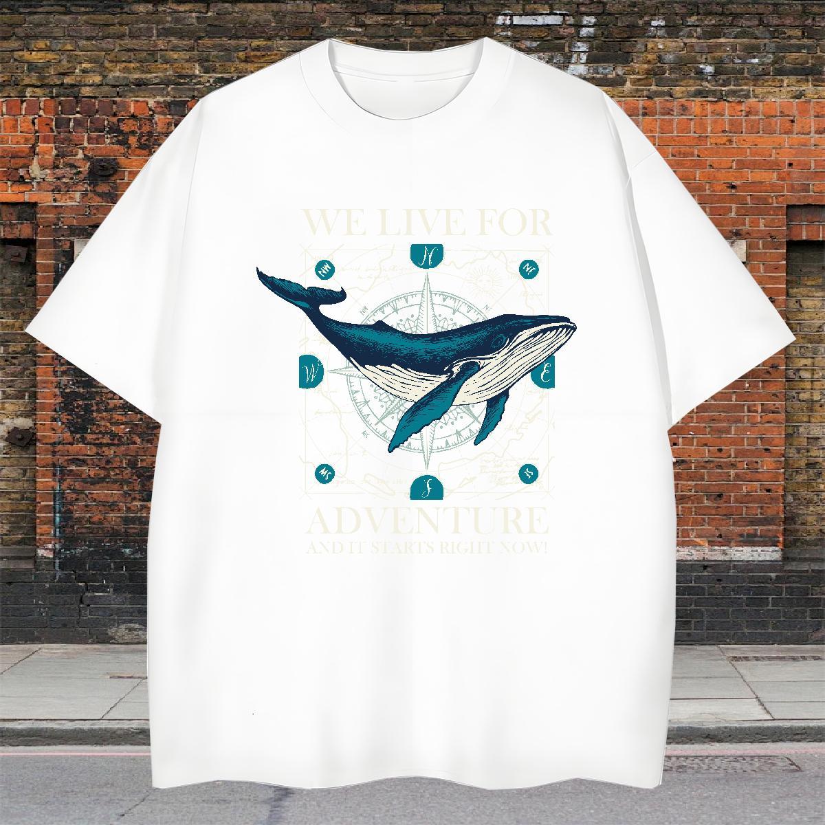 Popular Men Tees 230g Cotton fish Man T Shirts Street Wear O Neck Short Sleeves Oversized New Designer Tops Shirt