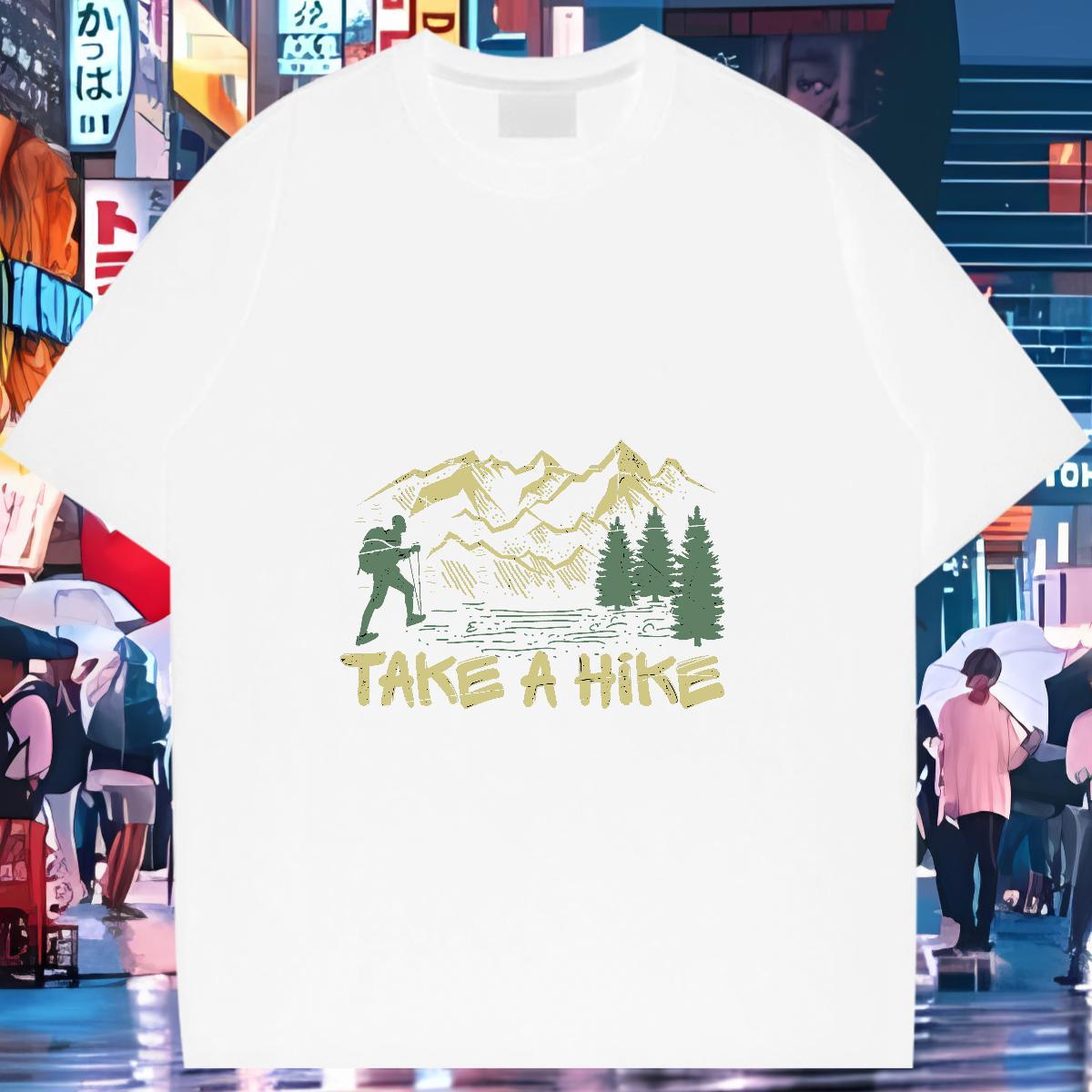 Soft T-Shirts for Women Short Sleeve O-Neck Womens Tshirts Anime Print tree Casual Sport 100% Cotton 230g 2024 Tee Shirt