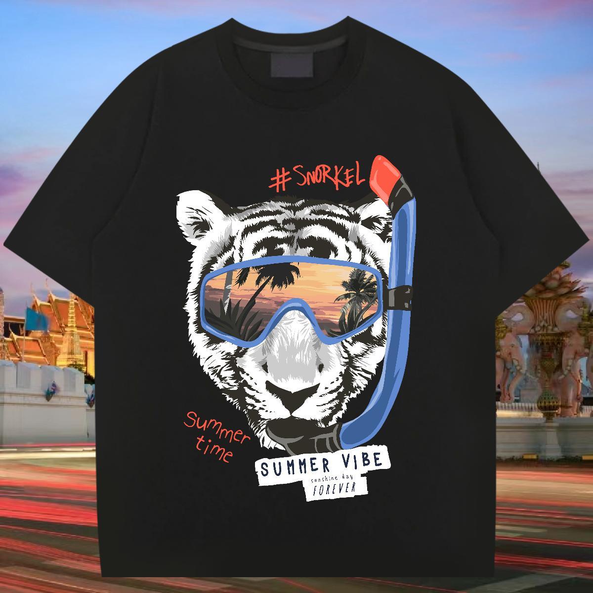 Classic T-Shirts for Men 230g Cotton Sports Casual Clothings O-Neck Short Sleeve Unisex Tshirts Asian Size