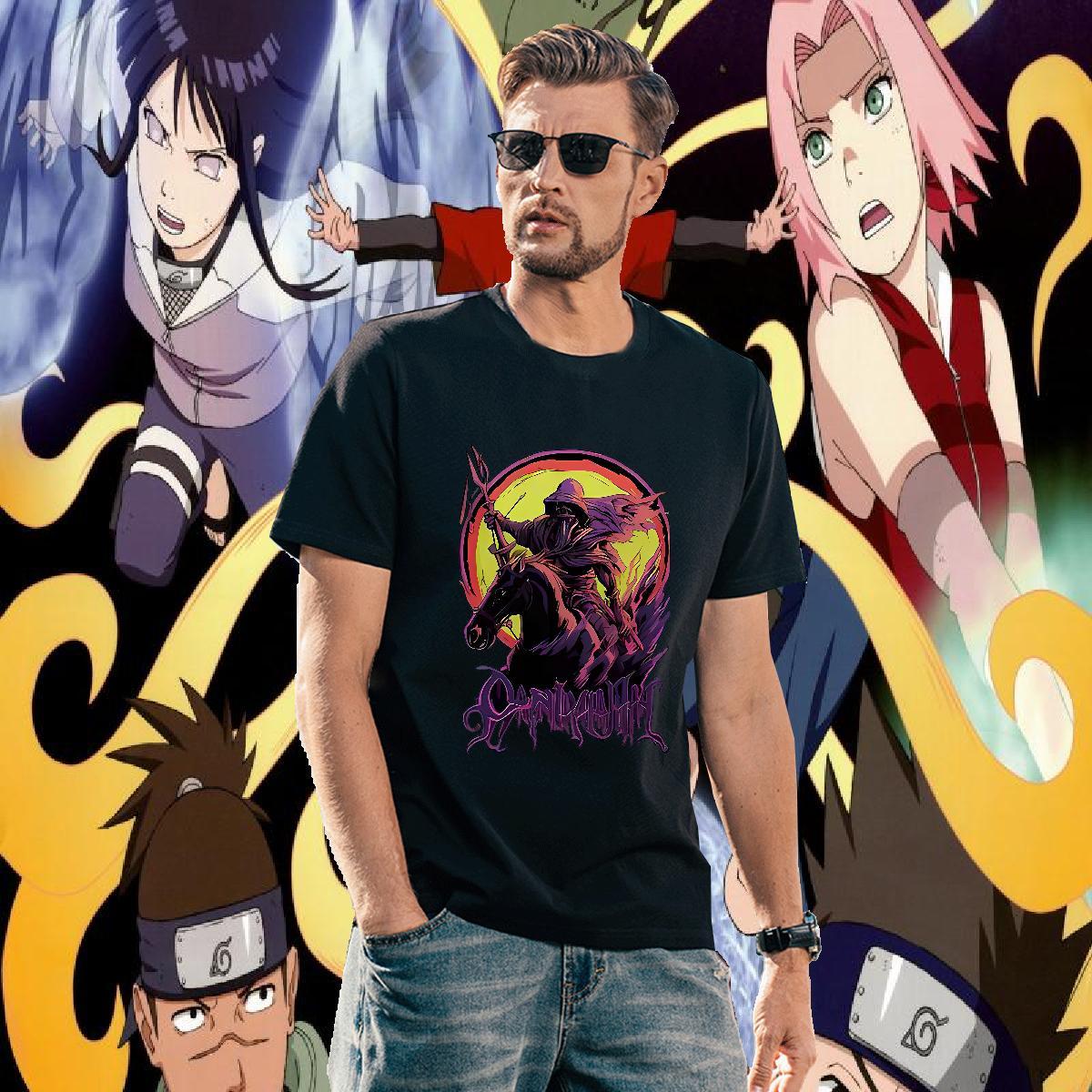 Fashion Men T Shirts 230g 100% Cotton horse High Street Hip Hop Clothes Short Sleeve Soft TOP Quality Couples T Shirts Custom Anime