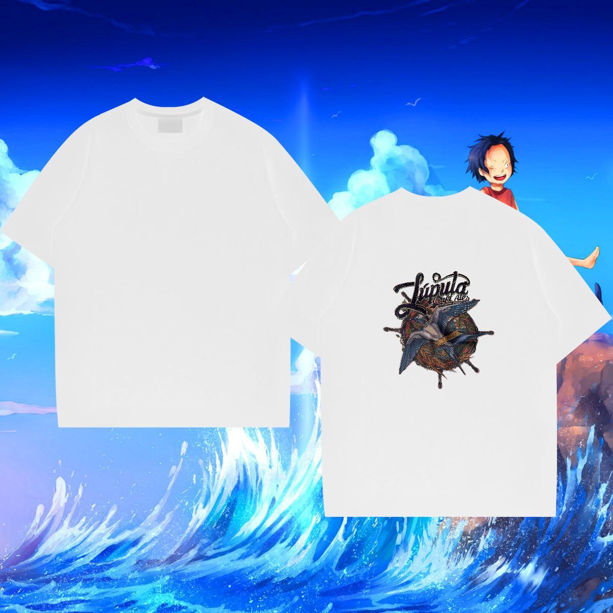 Free Shipping Mens T Shirts 230g 100% Cotton bird Street wear Hip Hop Clothings Short Sleeve Soft Cool Men Tops Tees Custom Big Size