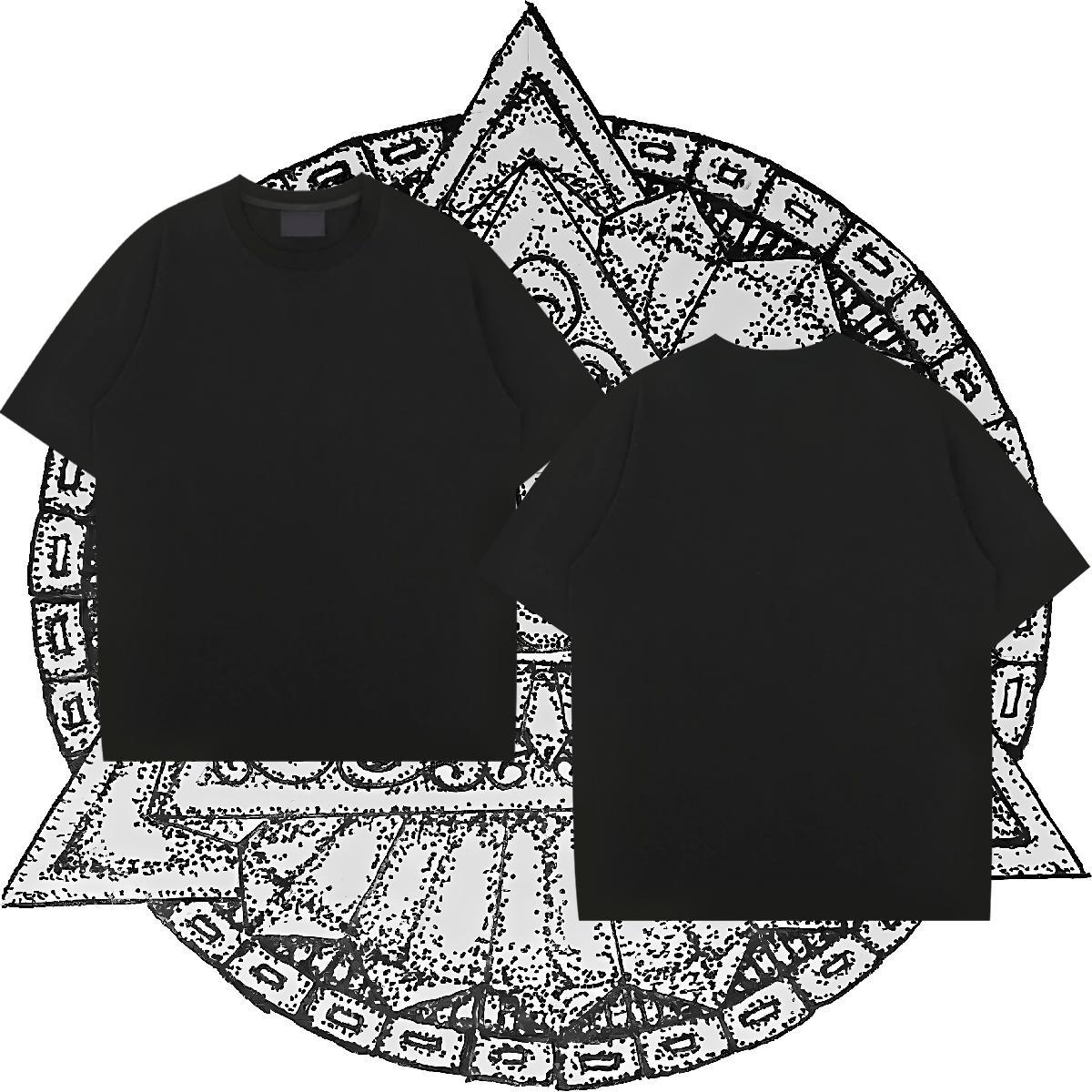 Fashion New Men T Shirts 230g Pure Cotton halloween Anime Printing Street Tops Crew Neck Loose Fit Men Tees DIY