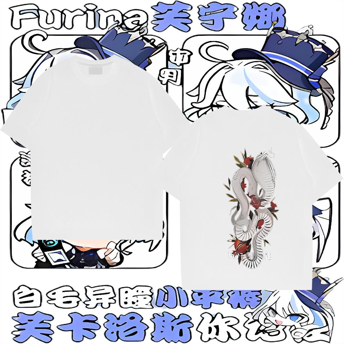 Fashion T Shirt For Man 230g Pure Cotton snake Street Polos O Neck Short Sleeves Classic Tshirt for Man Woman DIY