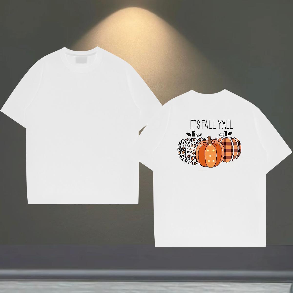 Free Shipping Men T Shirts 230g Cotton halloween High Street Hip Hop Clothes Breathable Short Sleeve Popular Mens Tshirts Custom Big Size