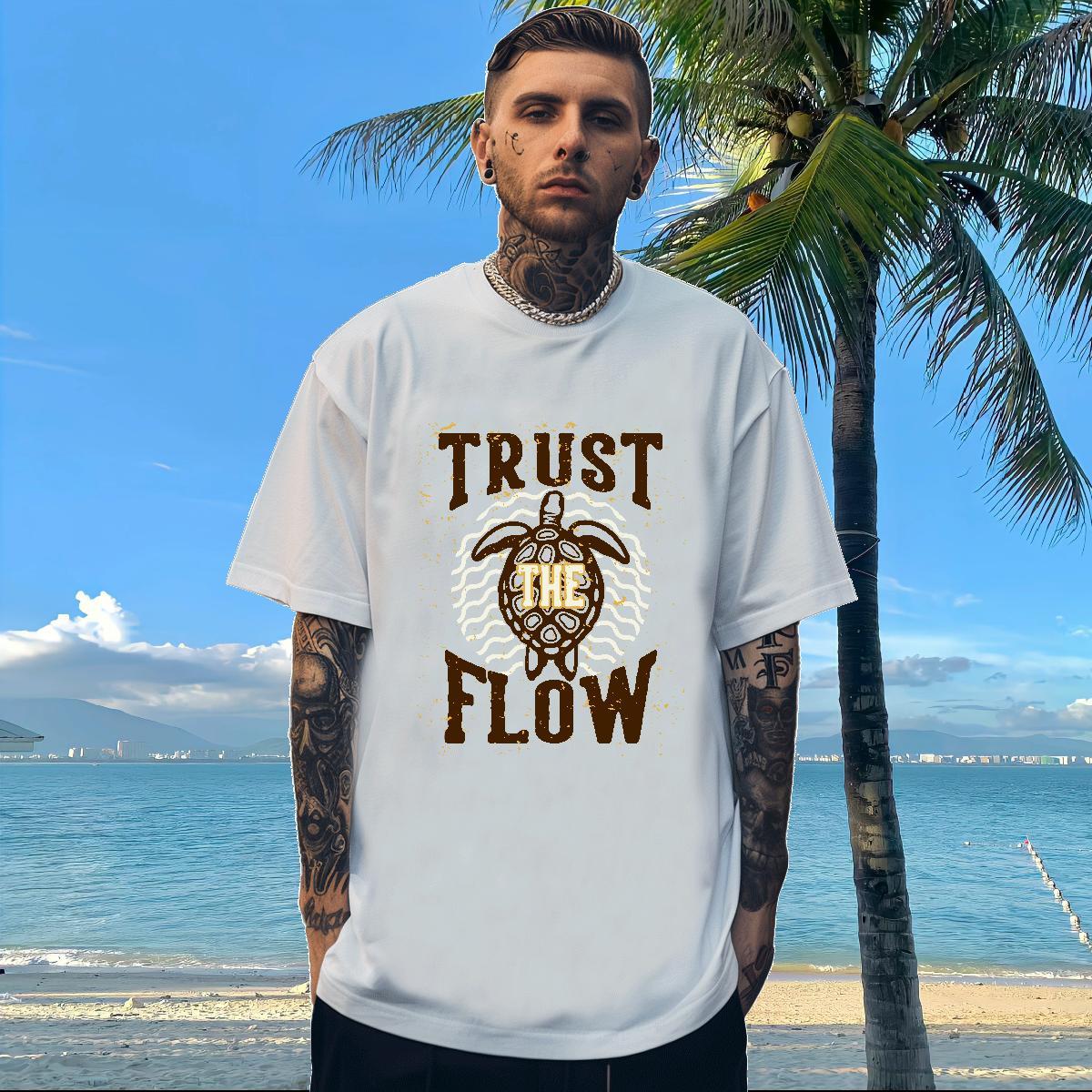 DIY Customized T Shirts Men 230g 100% Cotton Daily Wear Tshirts Crew Neck Loose Fit Tshirt for Man Woman Oversized 3XL 4XL
