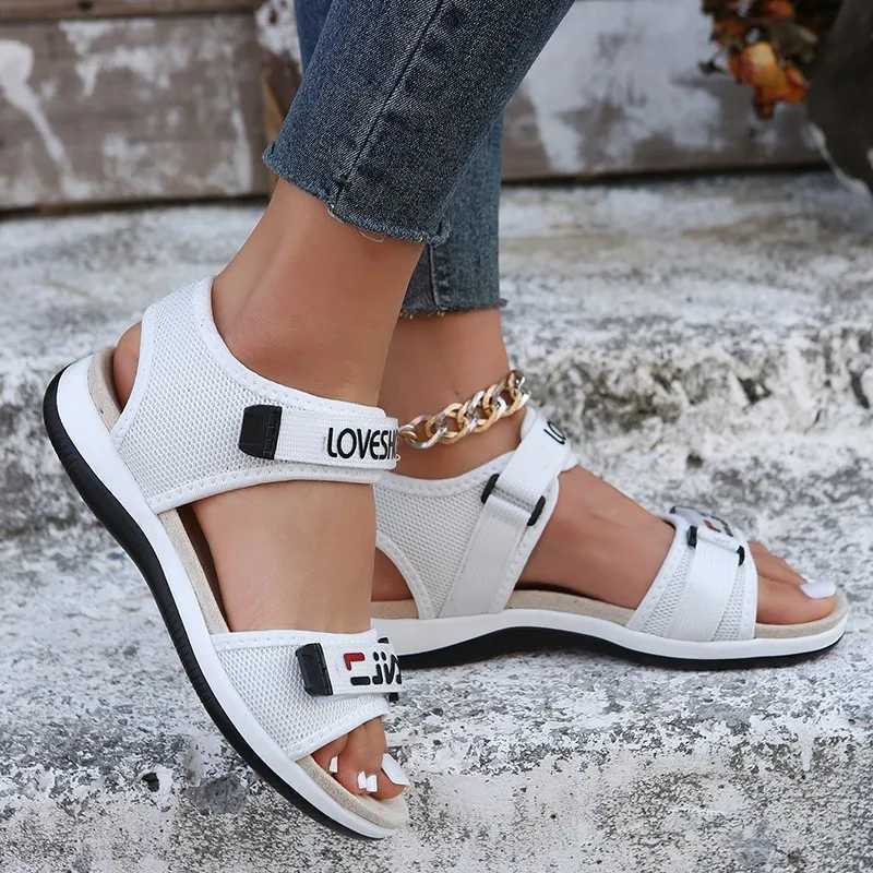 High Quality Flats Women Sport Sandals Summer Casual Shoes New Fashion Slippers Mesh Walking Running Beach Shoes Trend Femme Shoes T241227